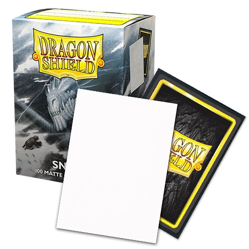 Dragon Shield - Matte Dual Snow Sleeves - Standard Sleeves (100 stk) - Plastiklommer